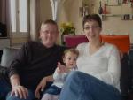 Valentine (18 mois) et ses parents